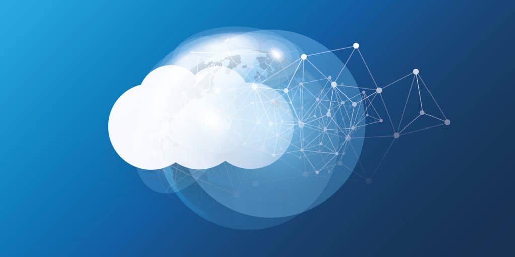 Darstellung der Cloud Stilisierte Darstellung der Cloud im Bezug.