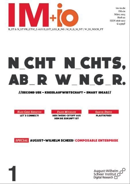Cover Ausgabe 1 2023 Nicht nichts, aber weniger.