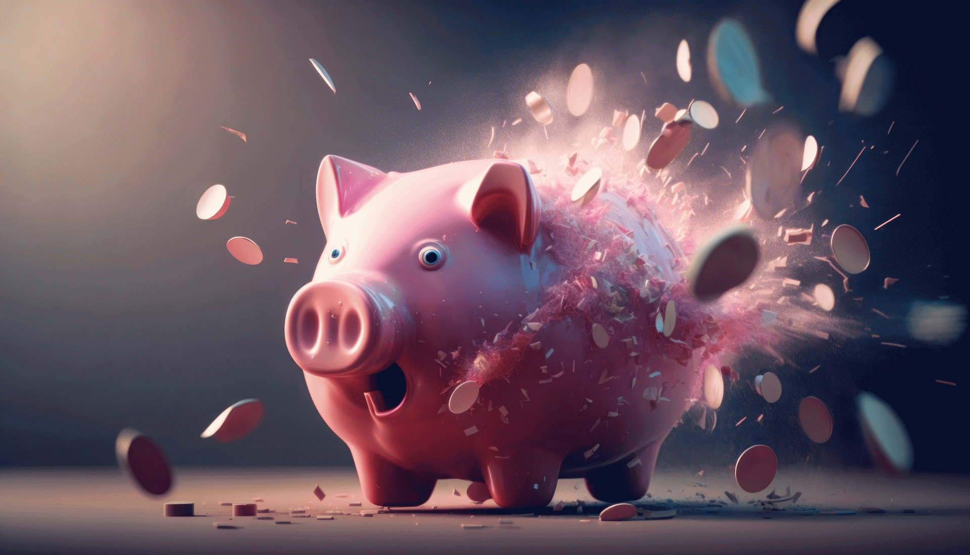 Titelbild_Gesang Explodierendes rosa Sparschwein