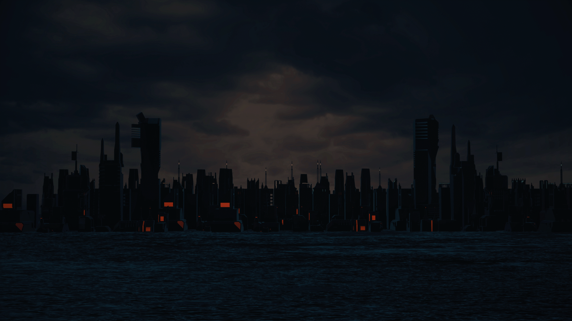 Stadt im Stromausfall