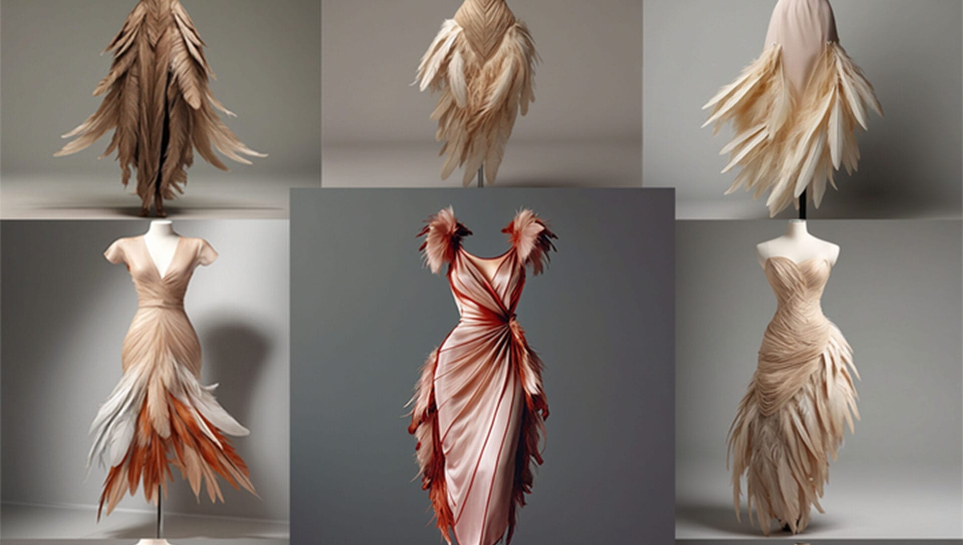 Kleider an Ankleidepuppen