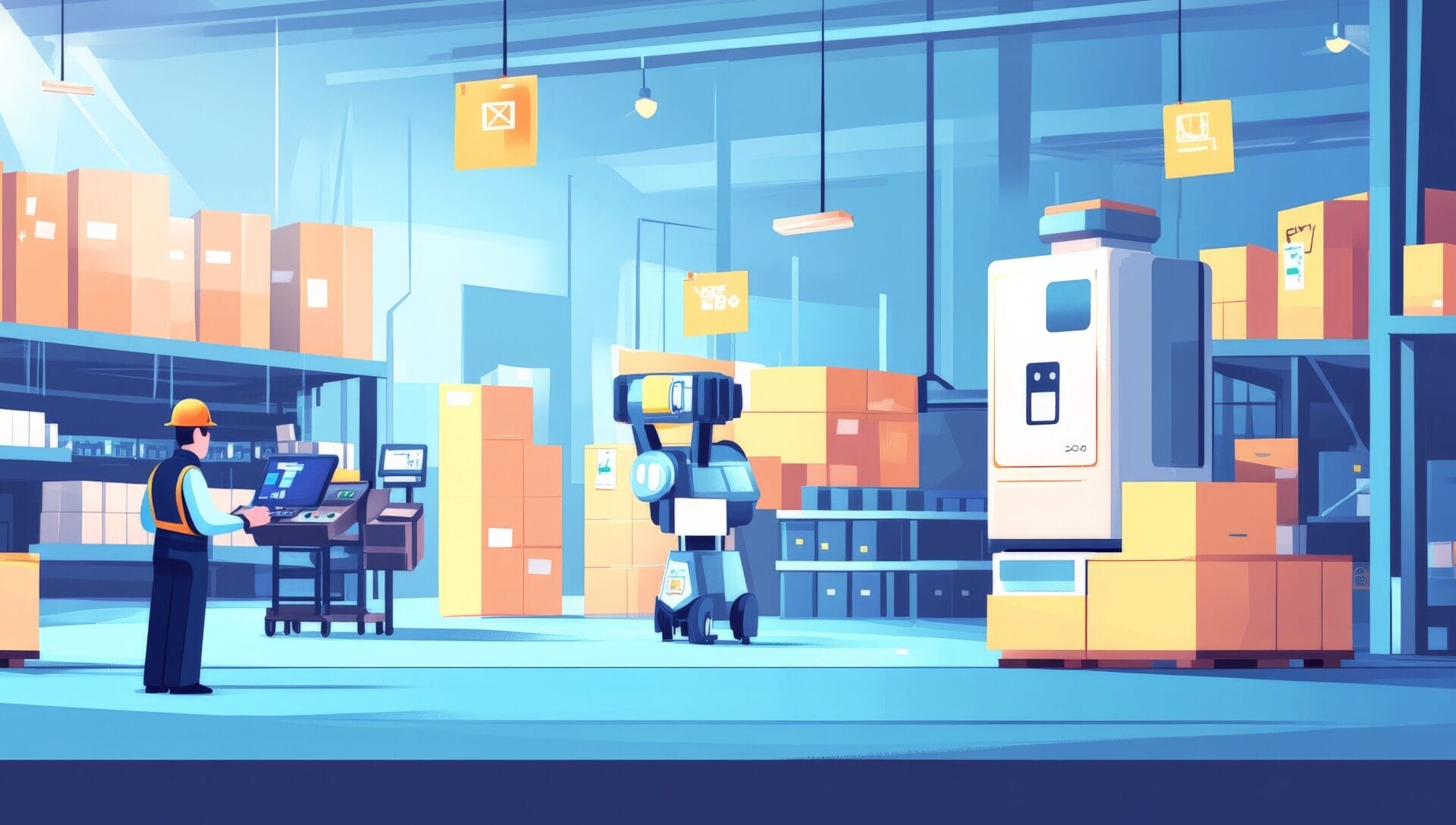 Zusammenarbeit von Robotern und Menschen in der Fertigung