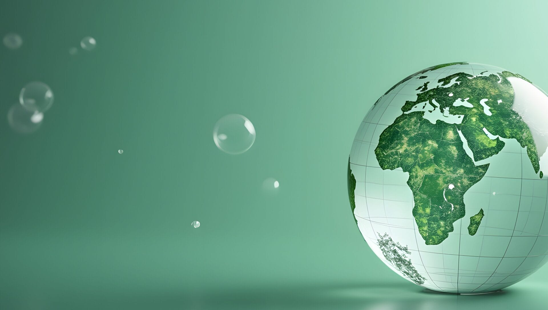 H2-Wasserstoff-Innovation, Null-Emissions-Technologie. Globusglas mit H2-Symbolen