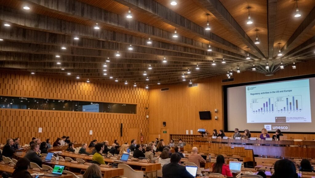 Abbildung 1: Vorstellung der KI-Empfehlung. (UNESCO / Christelle Alix)